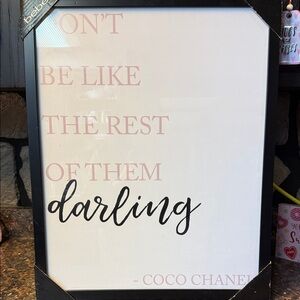 bebe Pink and Black Inspirational Wall Art